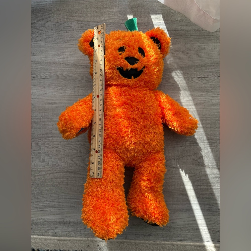 Build-A-Bear Workshop Pumpkin Glow Bear Halloween Plush Teddy Limited Edition - Picture 6 of 11